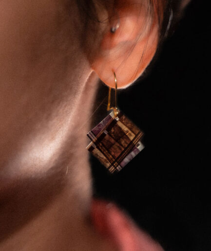 Midnight in Mumbai - 16mm film earrings